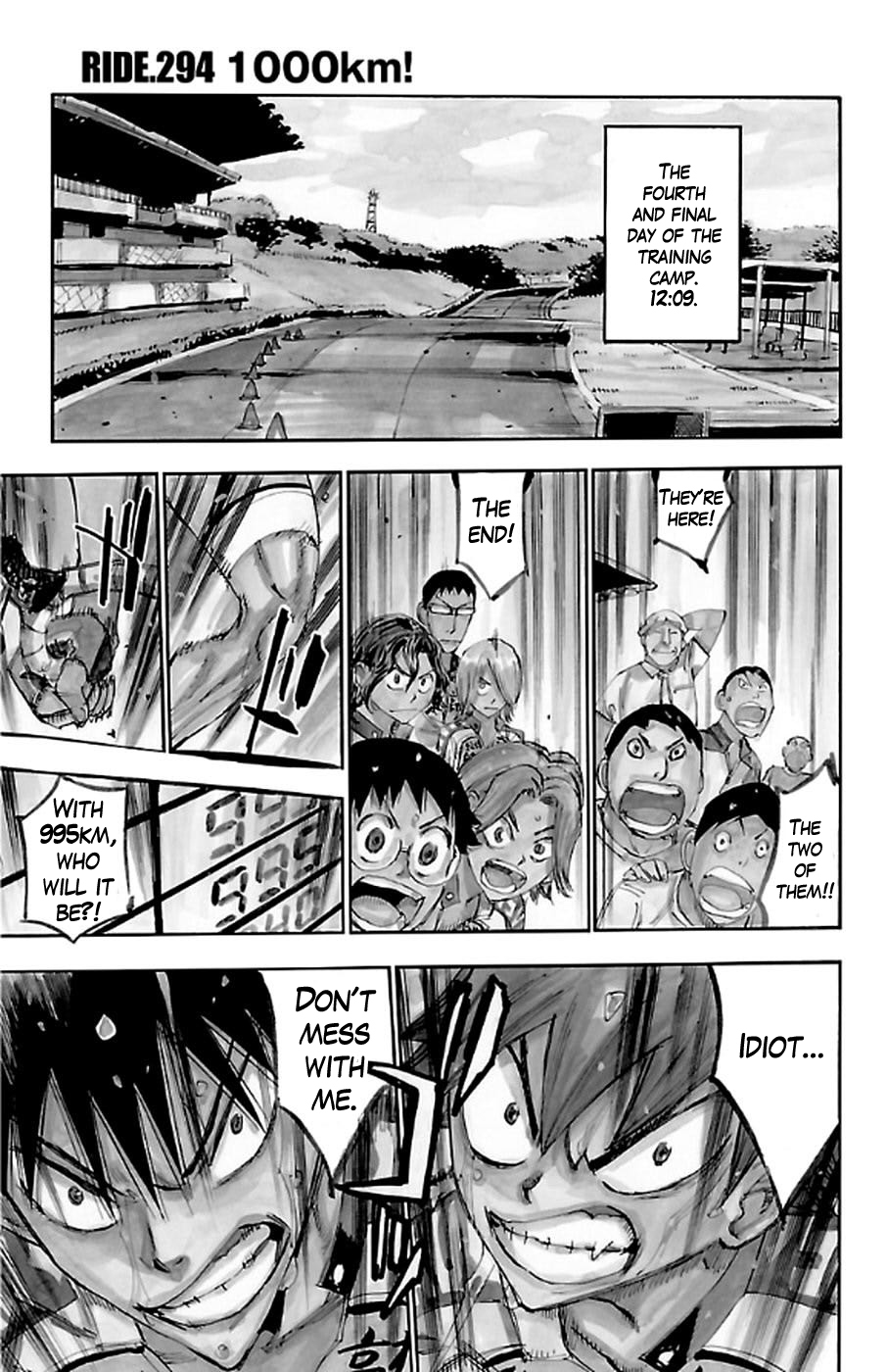 Yowamushi Pedal Chapter 294 page 1 - Chapter 294: 1000 KM!