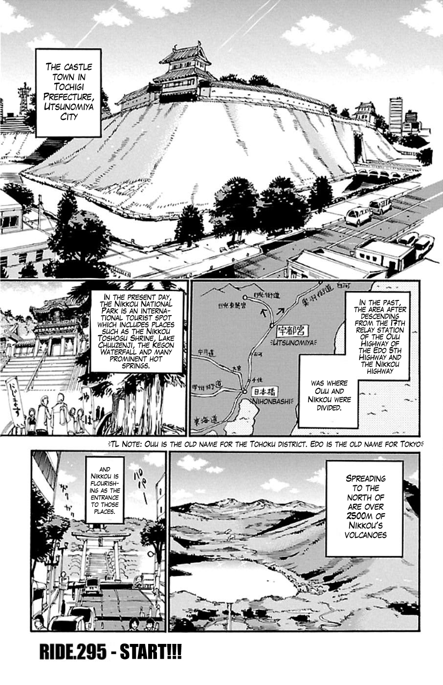 Yowamushi Pedal Chapter 295 page 1 - Chapter 295: Start!!!
