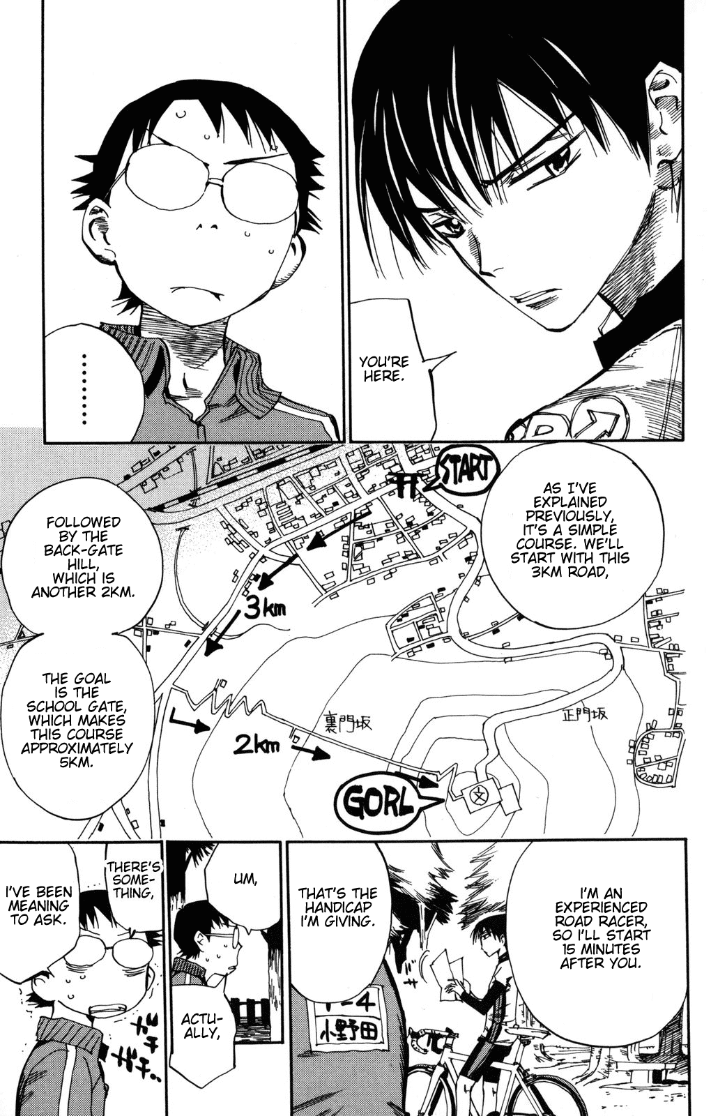 Yowamushi Pedal Chapter 3 page 14 - Chapter 3: How Are We Going to Settle This?