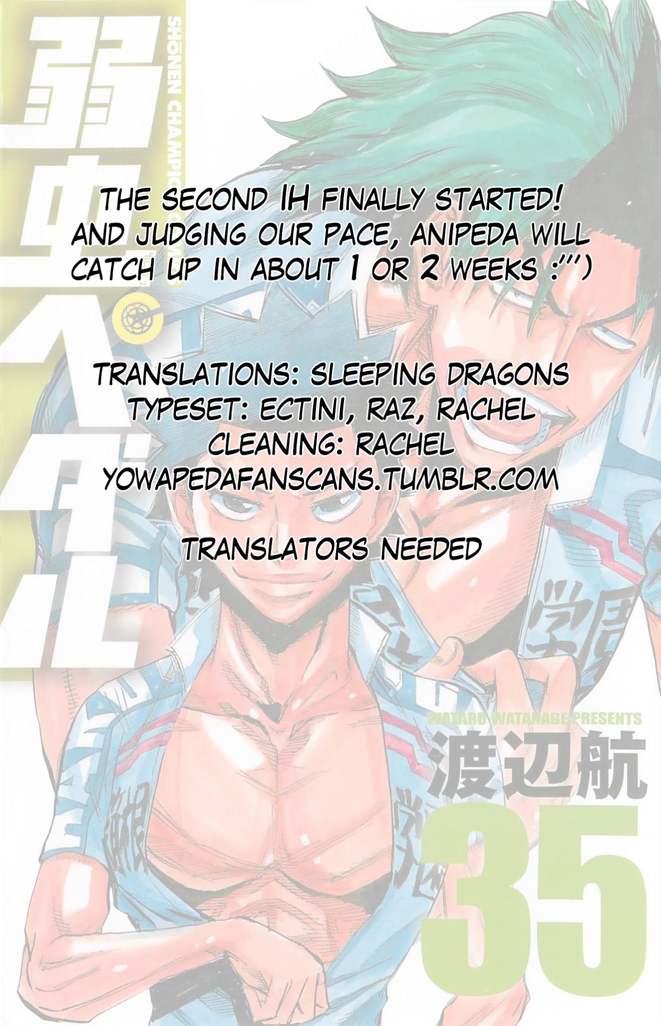 Yowamushi Pedal Chapter 300 page 35 - Chapter 300: The second start
