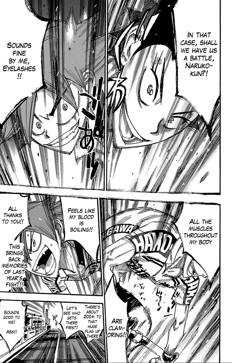 Yowamushi Pedal Chapter 304 page 18 - Chapter 304: The expanding aoyagi