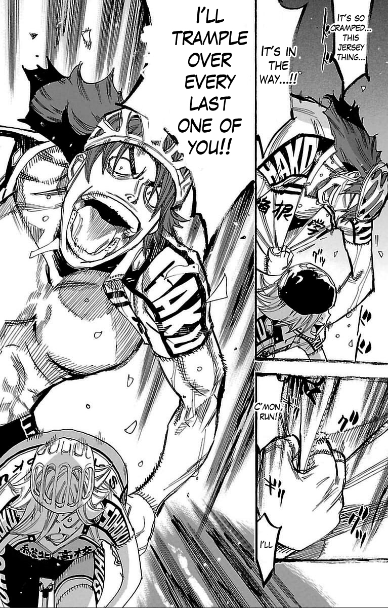 Yowamushi Pedal Chapter 308 page 16 - Chapter 308: Doubashi attacks