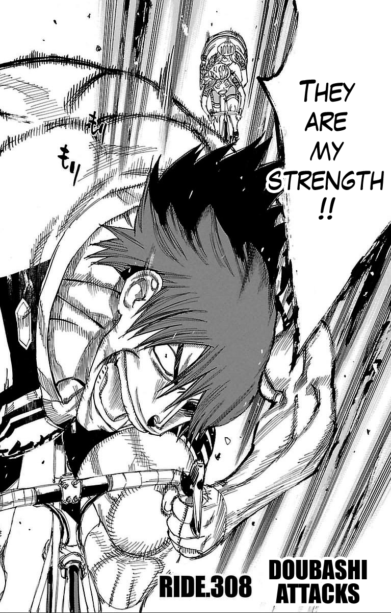 Yowamushi Pedal Chapter 308 page 2 - Chapter 308: Doubashi attacks