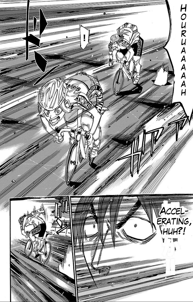 Yowamushi Pedal Chapter 311 page 14 - Chapter 311: Kaburagi, full throttle