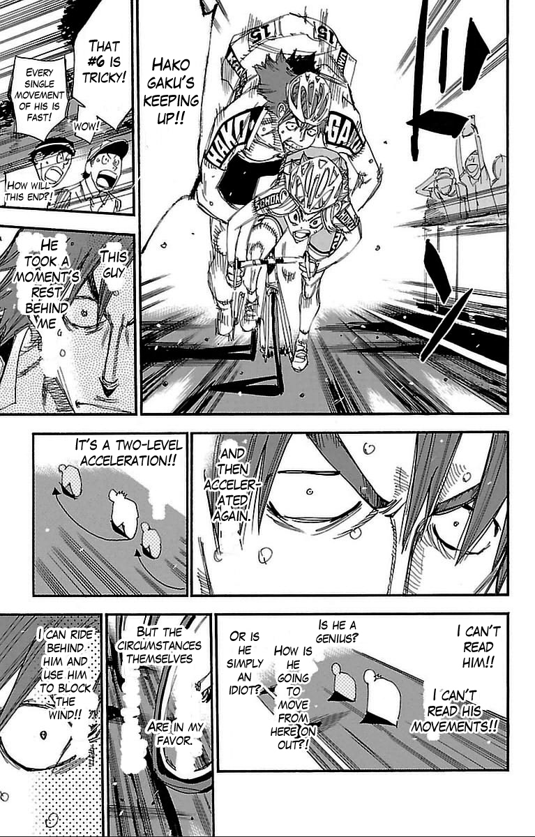 Yowamushi Pedal Chapter 311 page 15 - Chapter 311: Kaburagi, full throttle