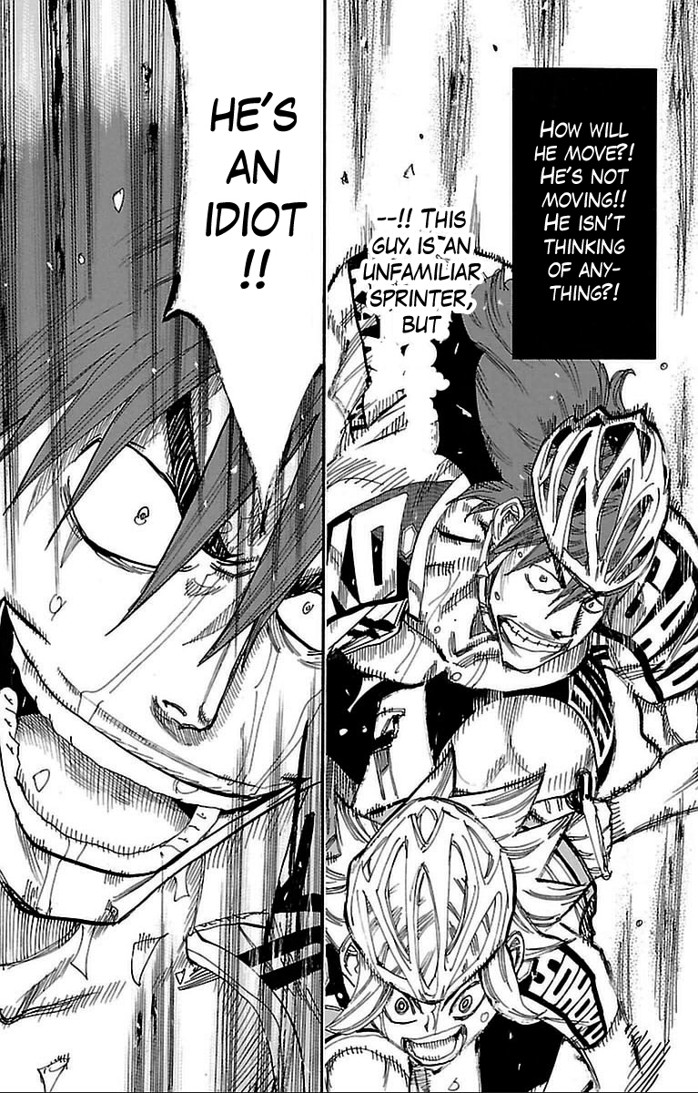 Yowamushi Pedal Chapter 311 page 16 - Chapter 311: Kaburagi, full throttle