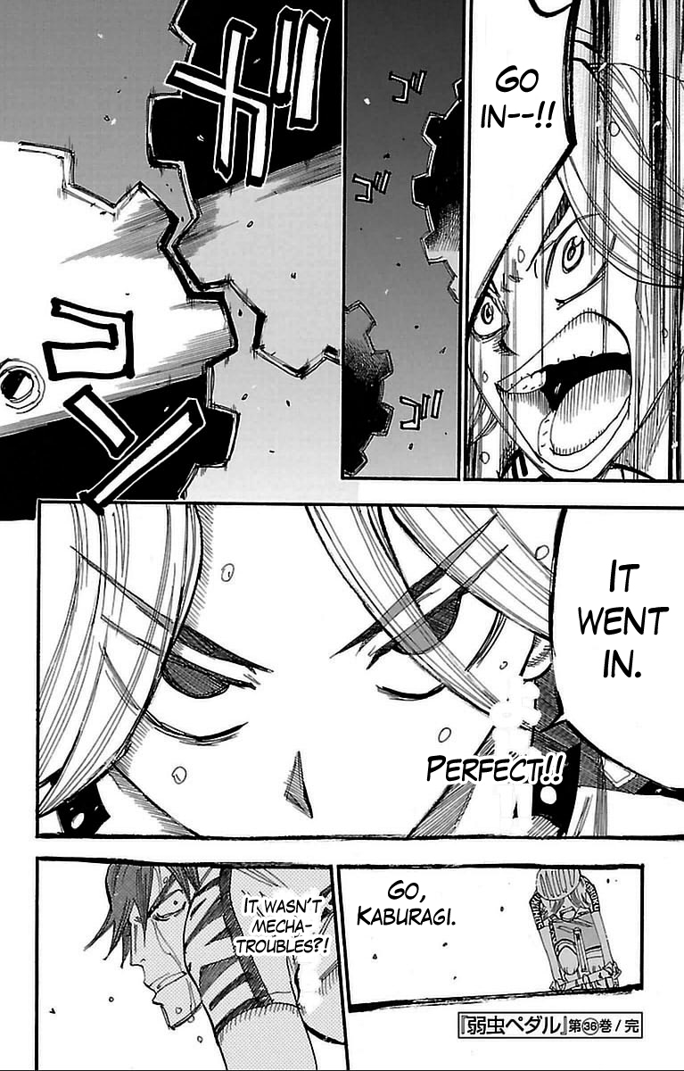 Yowamushi Pedal Chapter 311 page 20 - Chapter 311: Kaburagi, full throttle