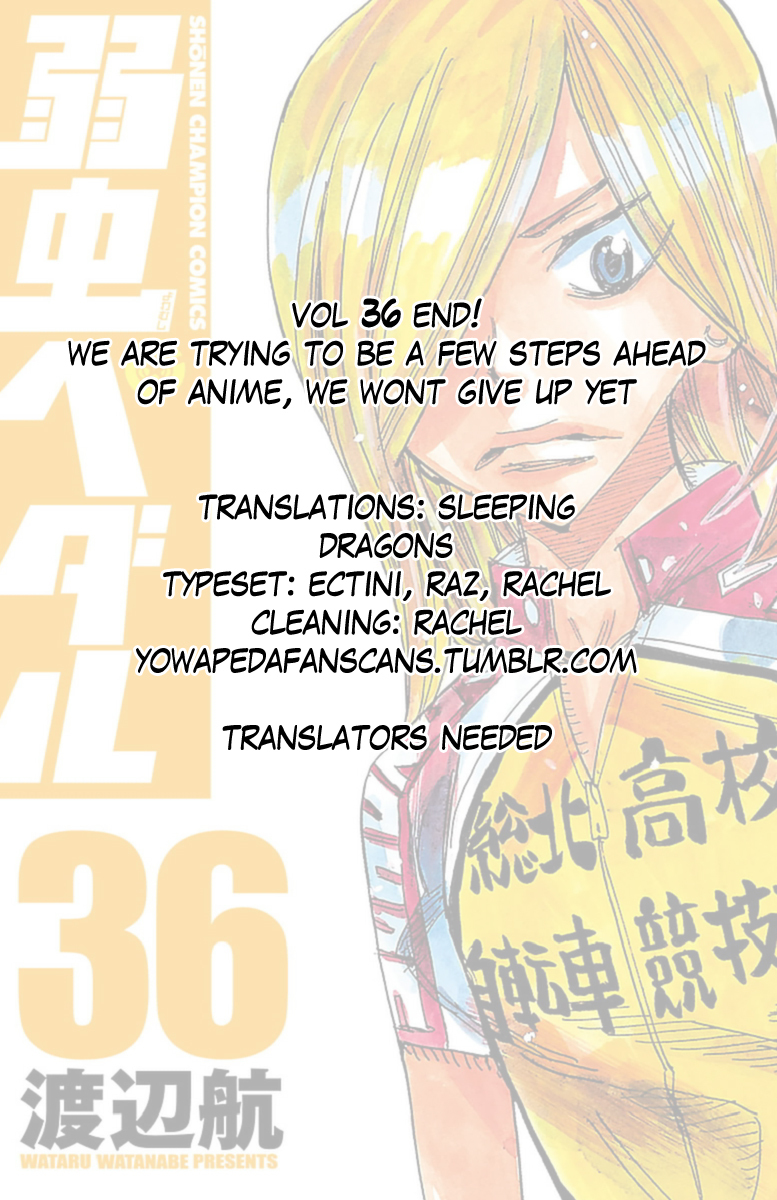 Yowamushi Pedal Chapter 311 page 21 - Chapter 311: Kaburagi, full throttle
