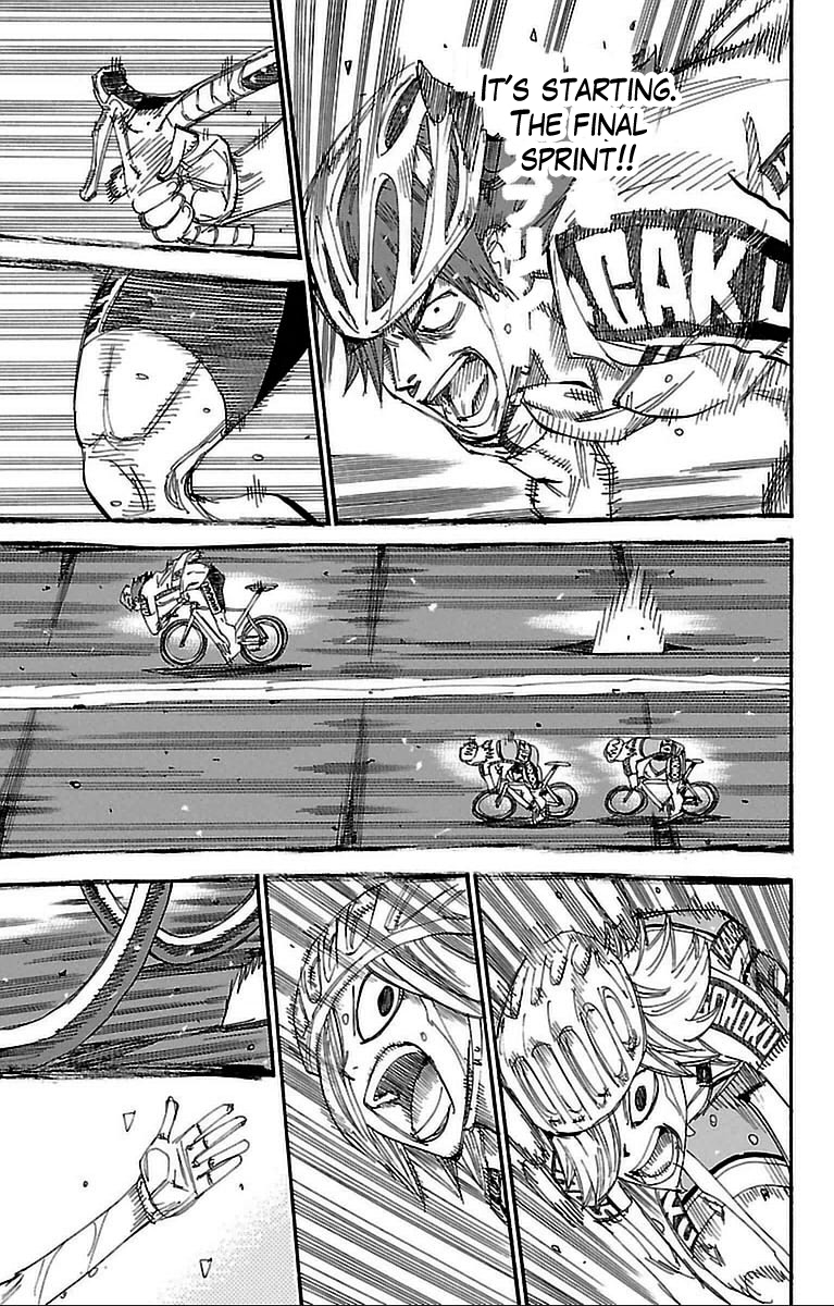 Yowamushi Pedal Chapter 311 page 7 - Chapter 311: Kaburagi, full throttle