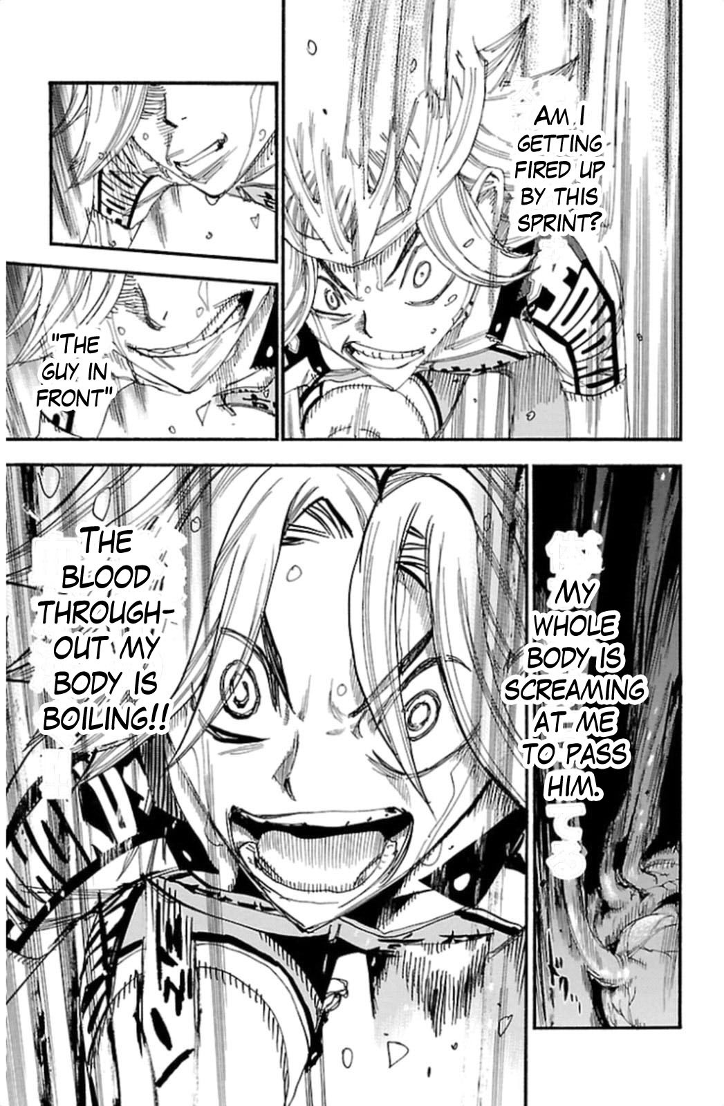 Yowamushi Pedal Chapter 312 page 13 - Chapter 312: The two sprinters