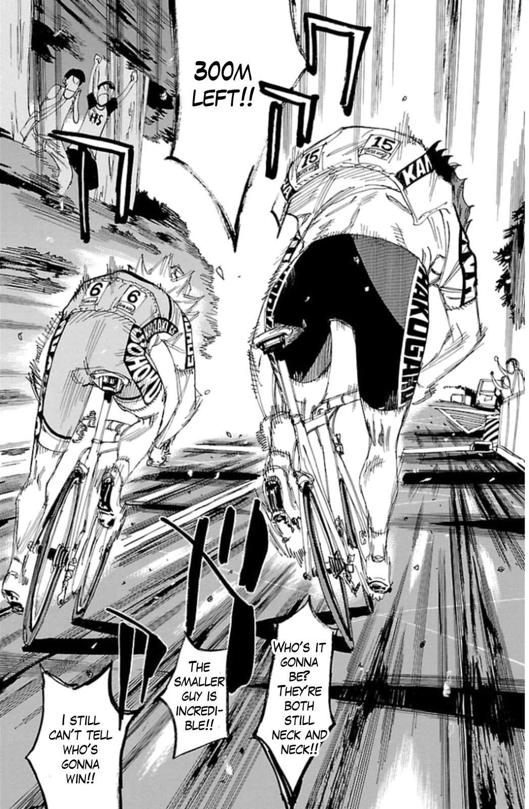 Yowamushi Pedal Chapter 312 page 14 - Chapter 312: The two sprinters