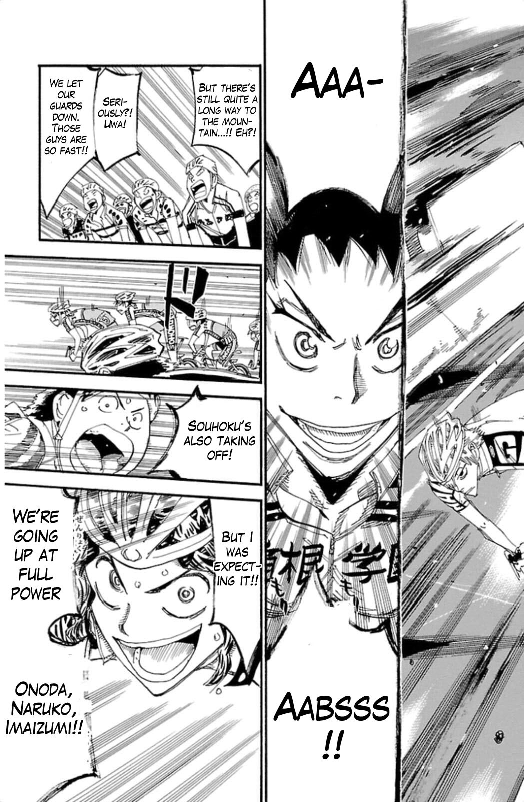 Yowamushi Pedal Chapter 313 page 13 - Chapter 313: Hakone gakuen makes their move!