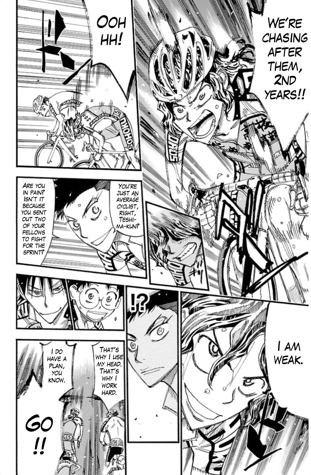 Yowamushi Pedal Chapter 313 page 16 - Chapter 313: Hakone gakuen makes their move!