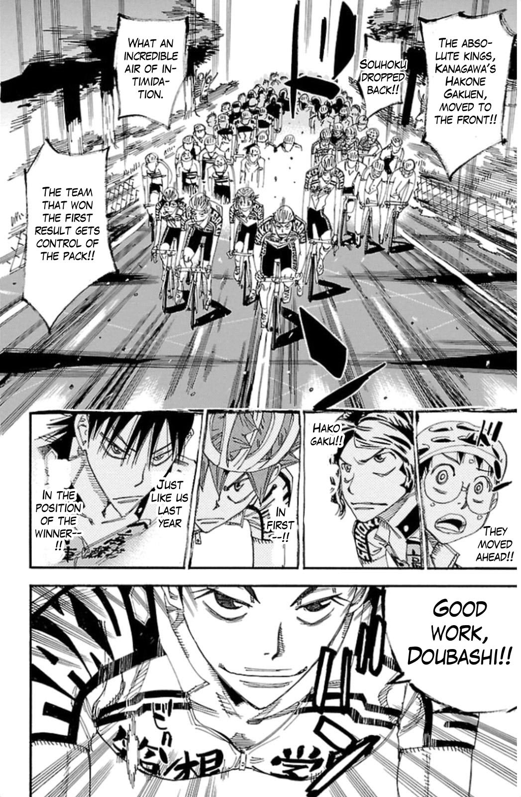 Yowamushi Pedal Chapter 313 page 8 - Chapter 313: Hakone gakuen makes their move!