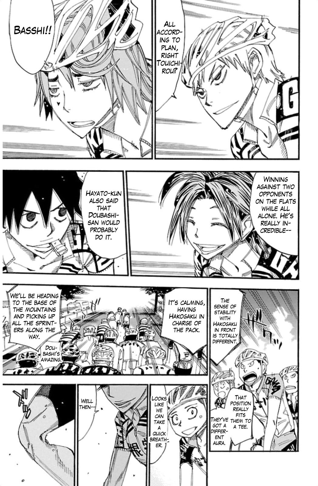 Yowamushi Pedal Chapter 313 page 9 - Chapter 313: Hakone gakuen makes their move!