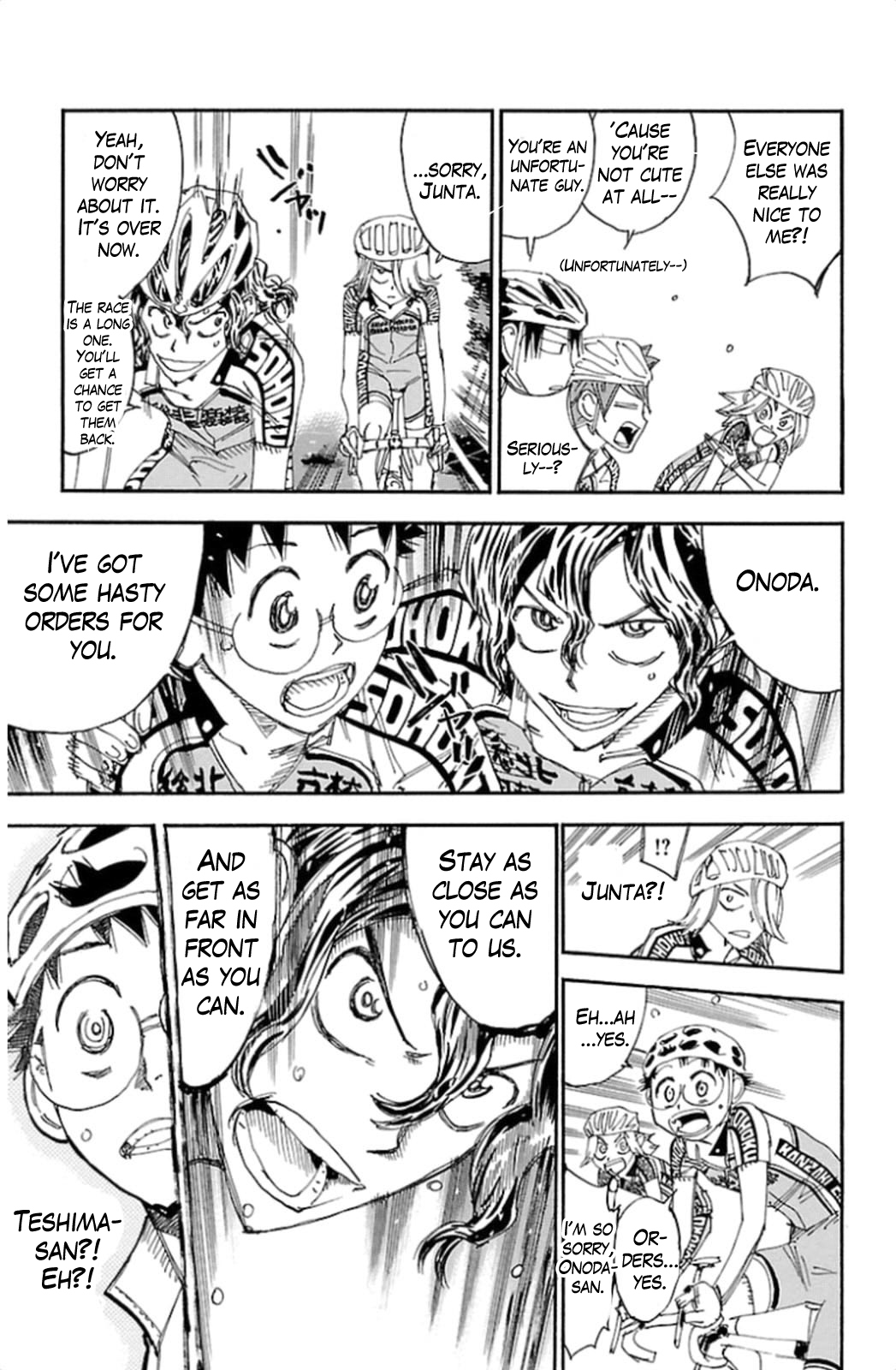 Yowamushi Pedal Chapter 315 page 13 - Chapter 315: Sakamichi, trapped