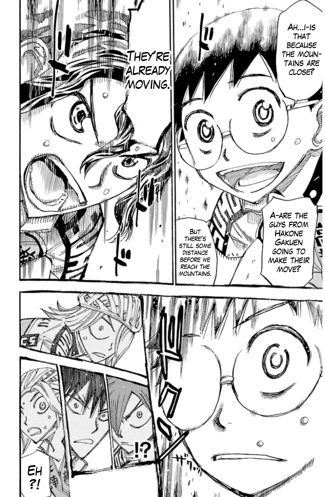 Yowamushi Pedal Chapter 315 page 14 - Chapter 315: Sakamichi, trapped
