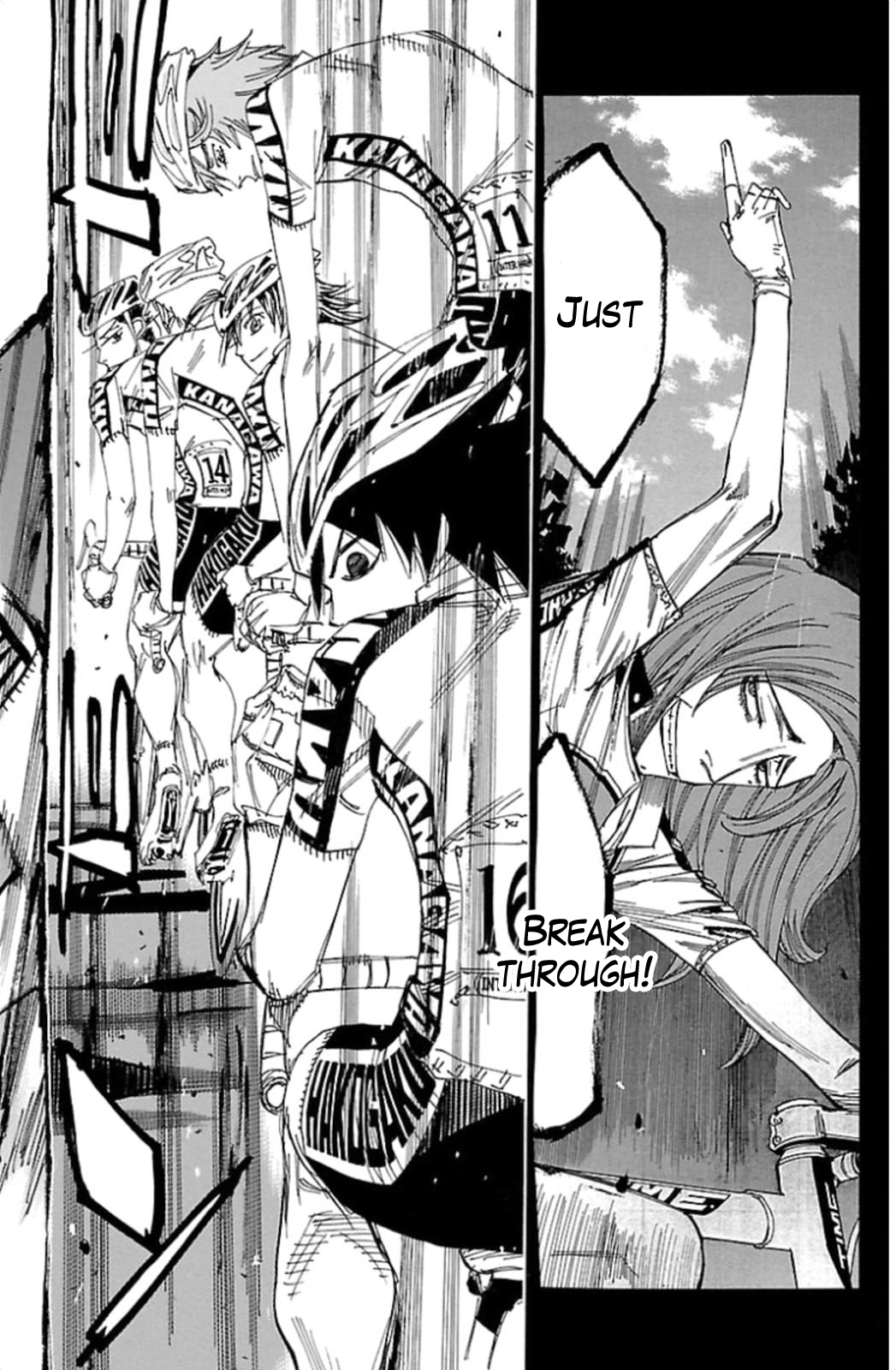 Yowamushi Pedal Chapter 315 page 4 - Chapter 315: Sakamichi, trapped