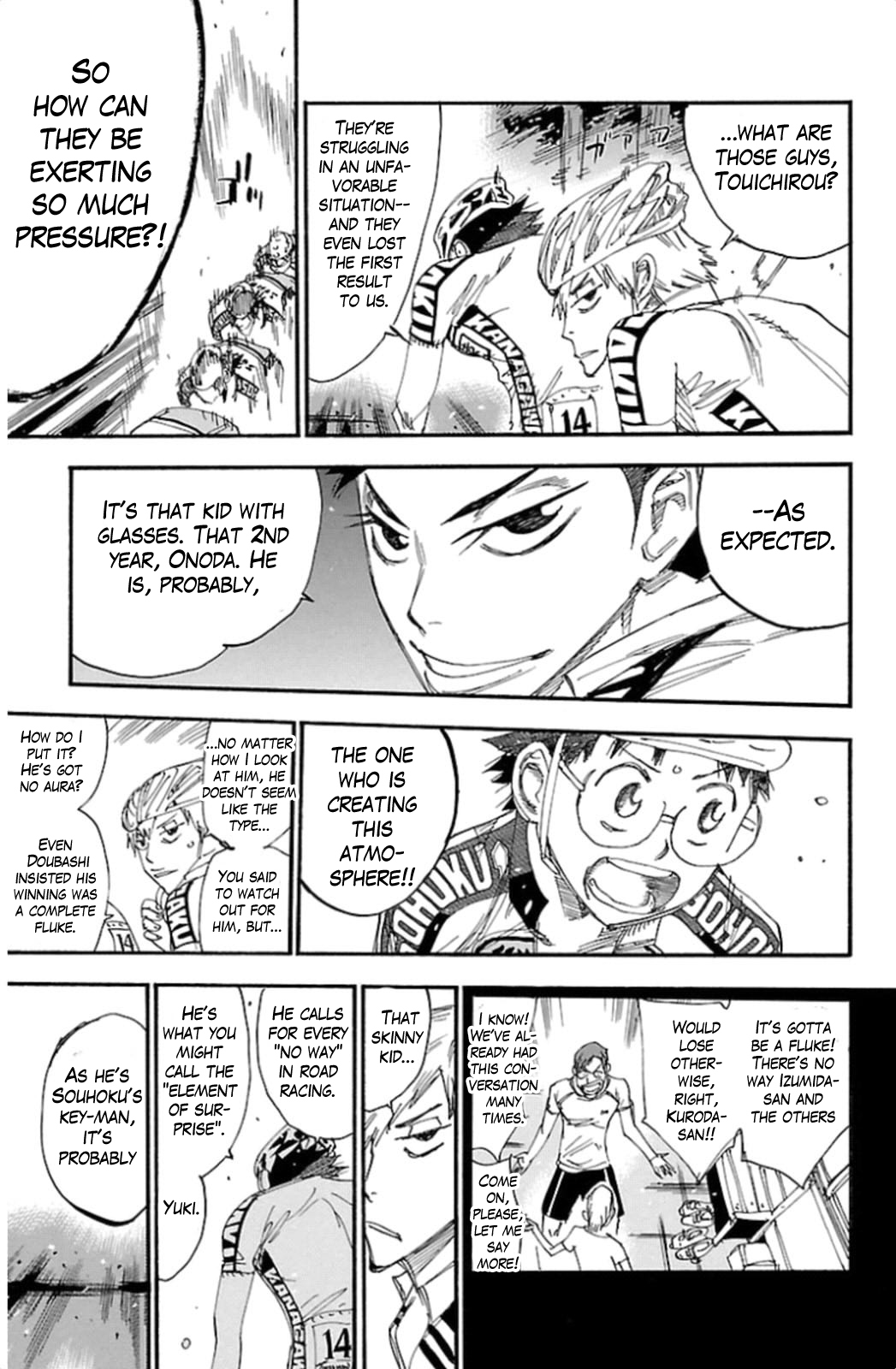 Yowamushi Pedal Chapter 315 page 9 - Chapter 315: Sakamichi, trapped