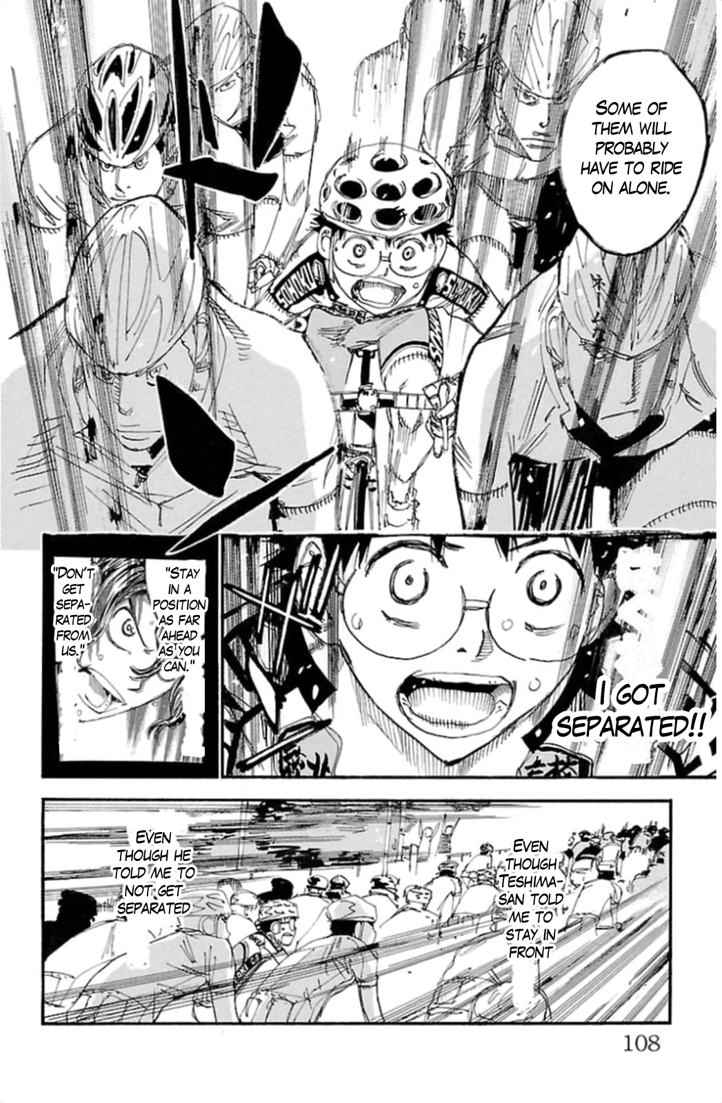 Yowamushi Pedal Chapter 316 page 6 - Chapter 316: The pressure of the #1 zekken