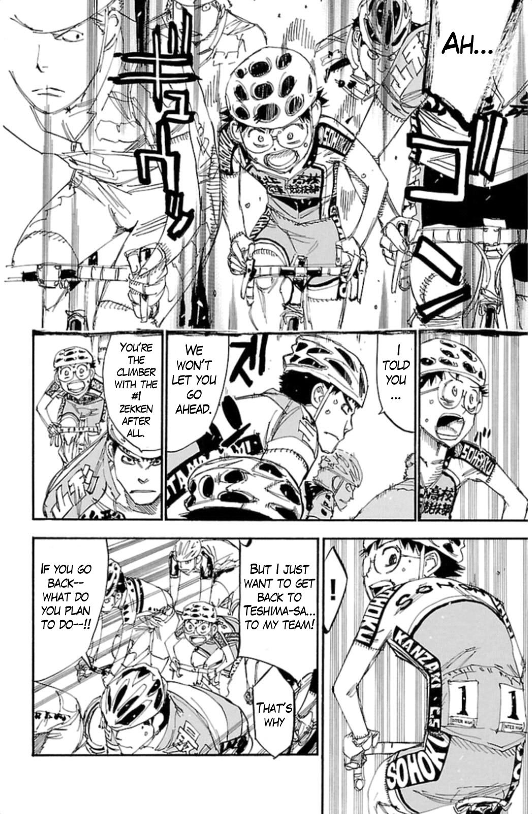 Yowamushi Pedal Chapter 316 page 8 - Chapter 316: The pressure of the #1 zekken