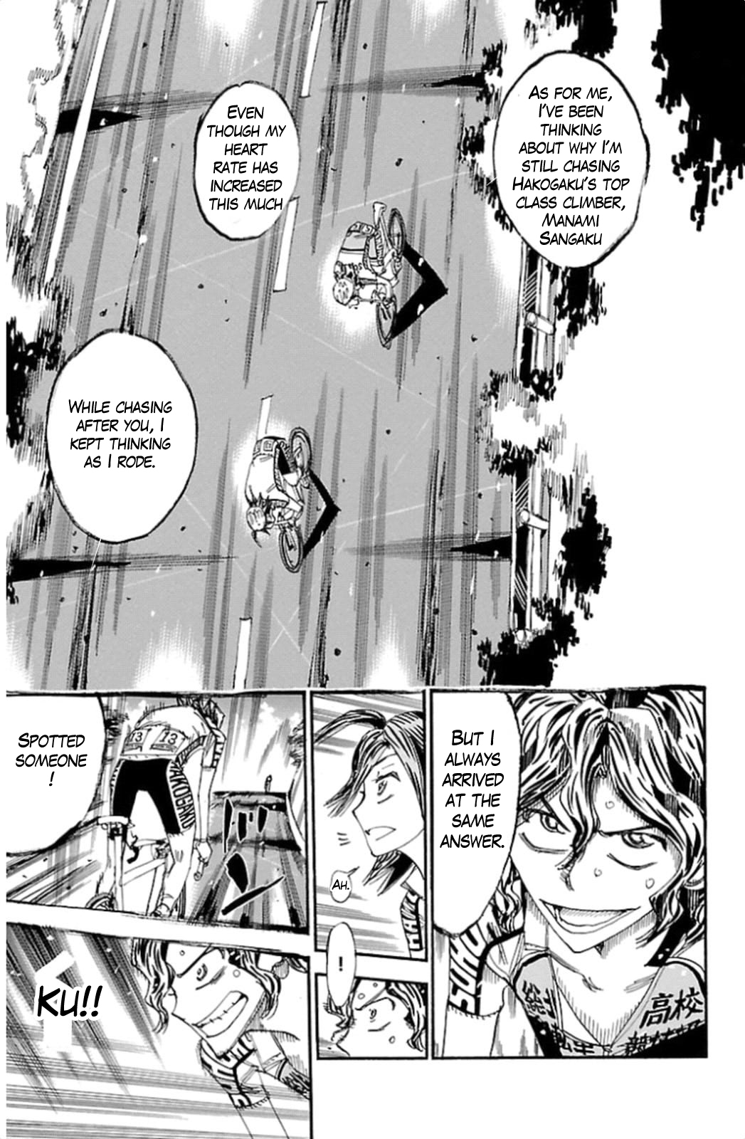 Yowamushi Pedal Chapter 320 page 11 - Chapter 320: Teshima's challenge!!