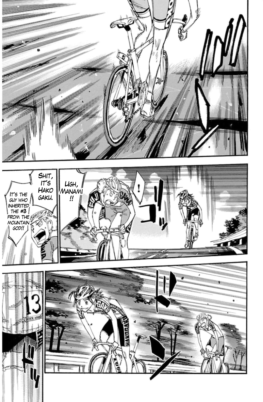 Yowamushi Pedal Chapter 320 page 15 - Chapter 320: Teshima's challenge!!