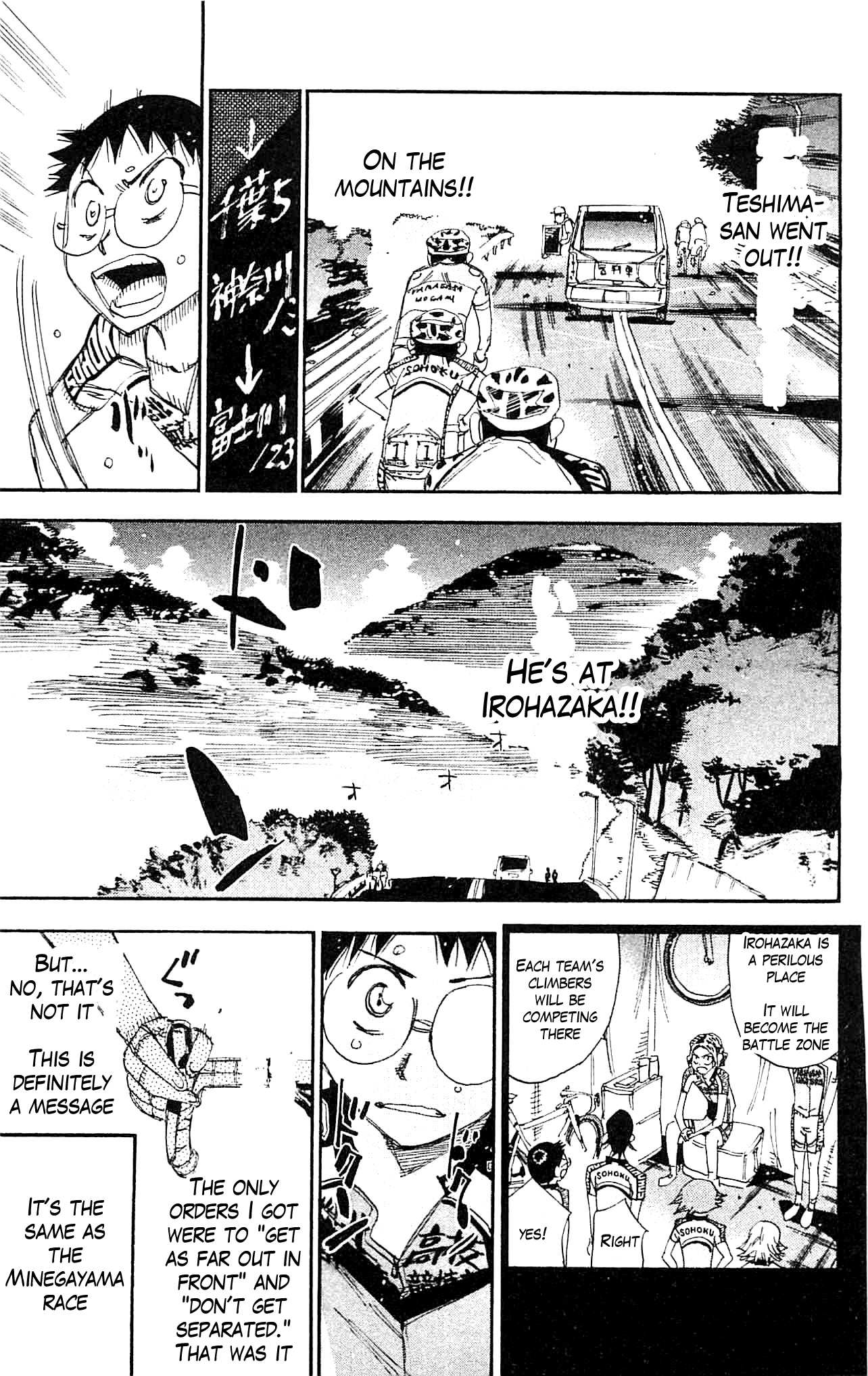 Yowamushi Pedal Chapter 321 page 10 - Chapter 321: Message