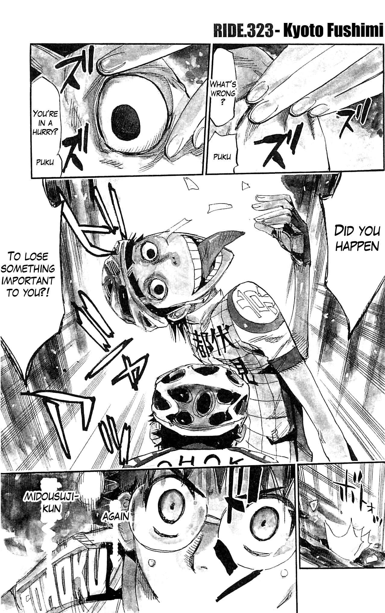 Yowamushi Pedal Chapter 323 page 1 - Chapter 323: Kyoto fushimi