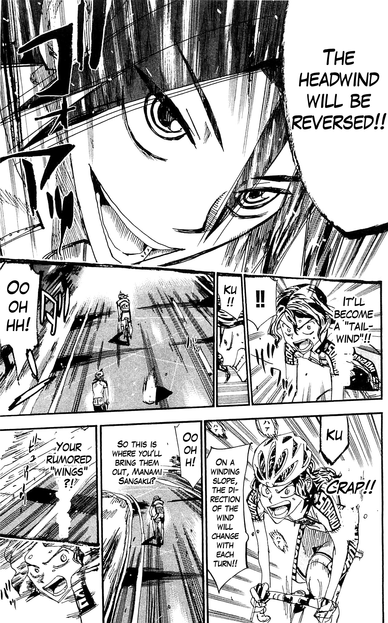 Yowamushi Pedal Chapter 324 page 13 - Chapter 324: Manami's "wings"