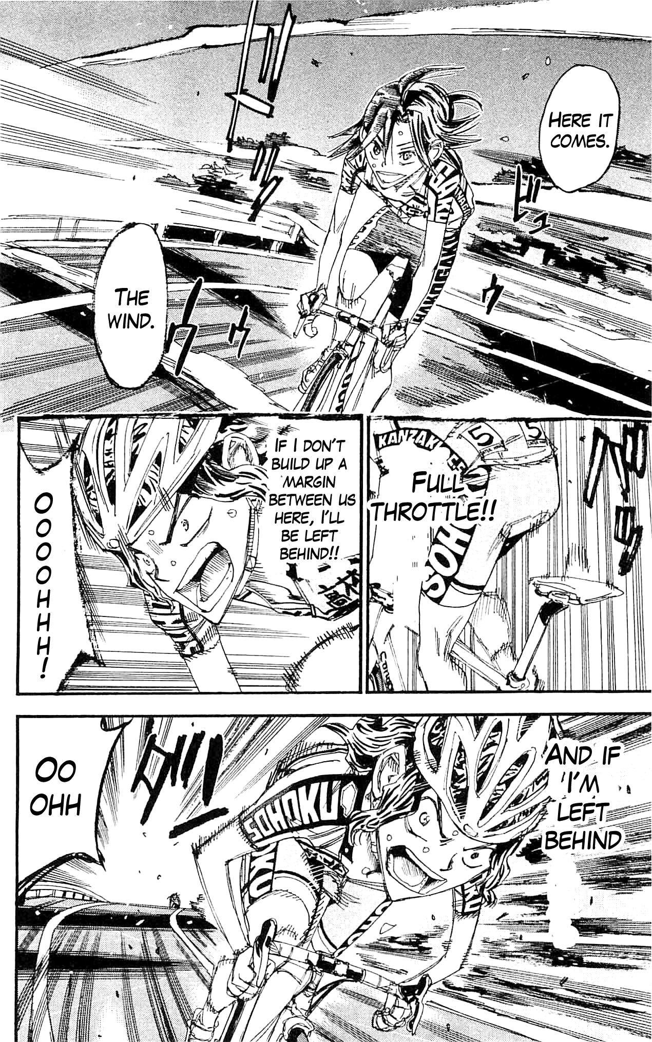 Yowamushi Pedal Chapter 324 page 14 - Chapter 324: Manami's "wings"