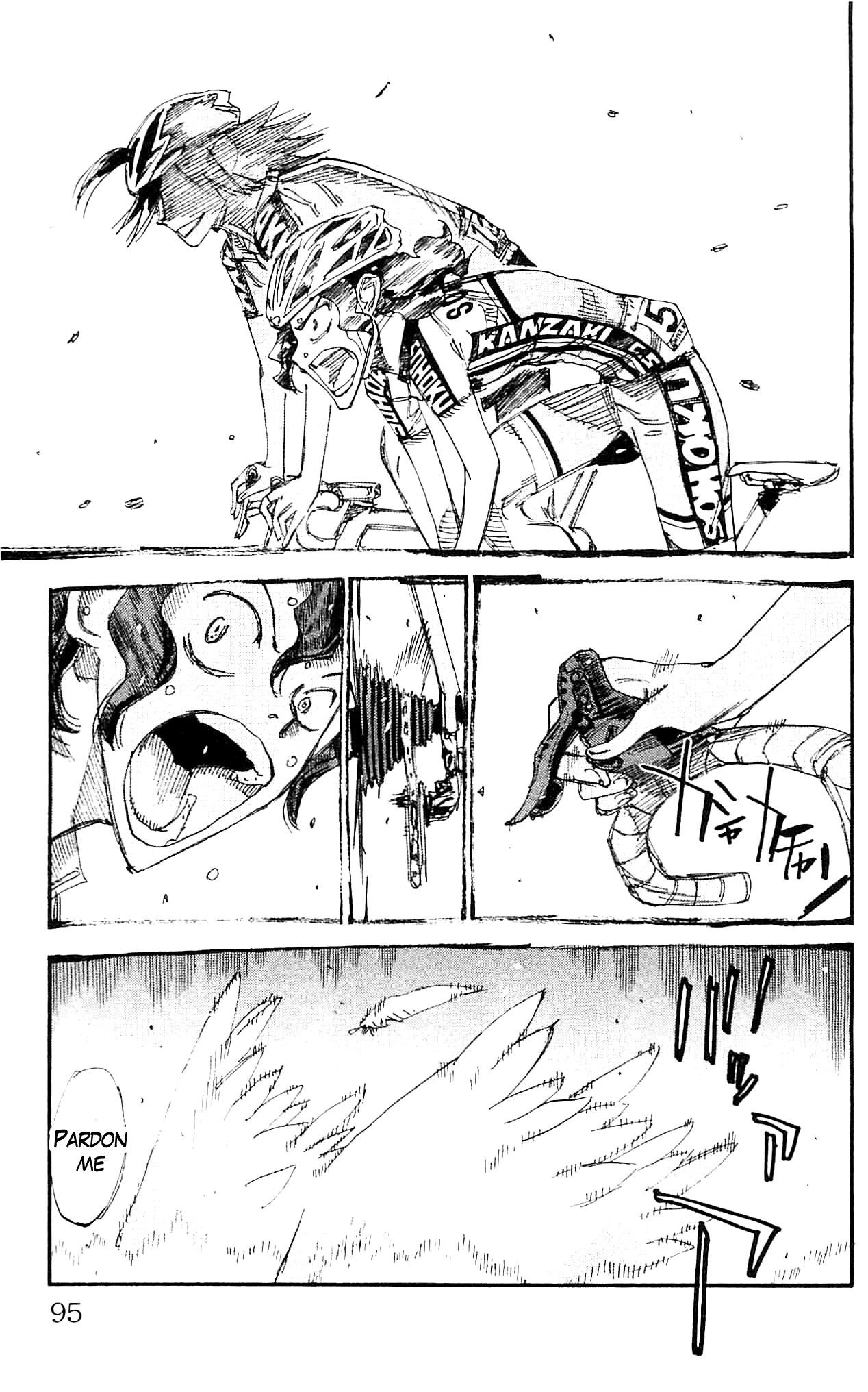 Yowamushi Pedal Chapter 324 page 15 - Chapter 324: Manami's "wings"