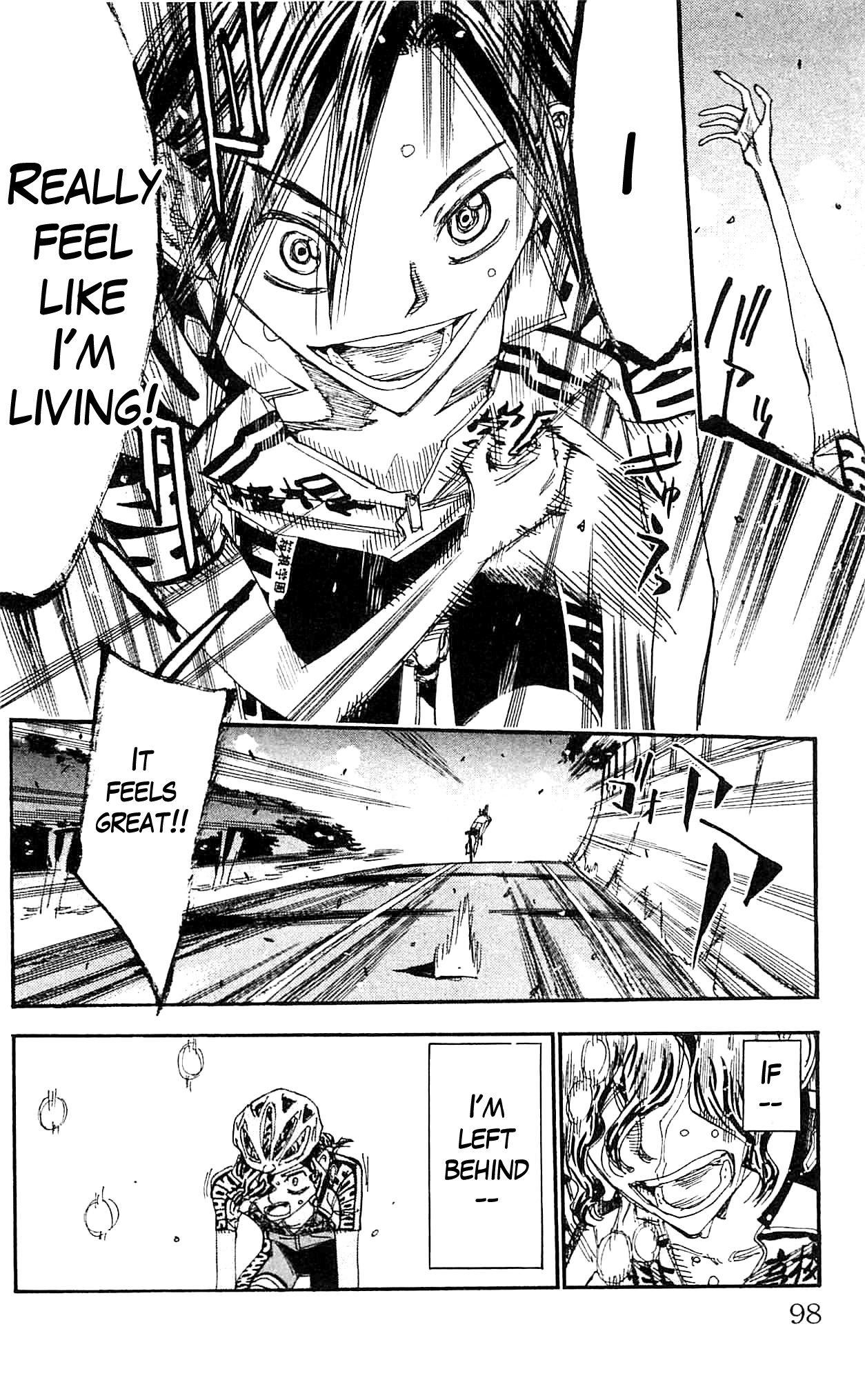 Yowamushi Pedal Chapter 324 page 18 - Chapter 324: Manami's "wings"
