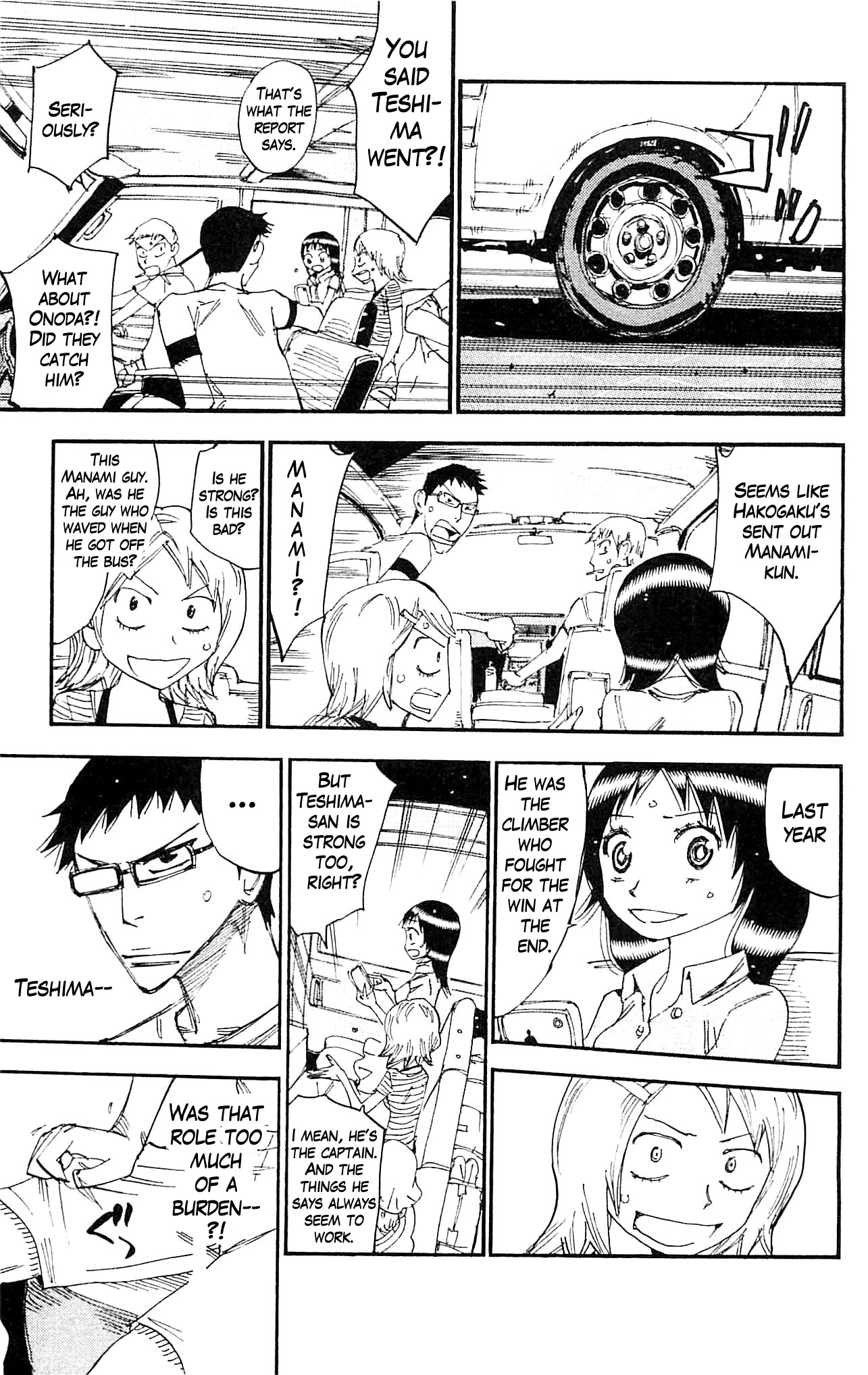 Yowamushi Pedal Chapter 324 page 19 - Chapter 324: Manami's "wings"