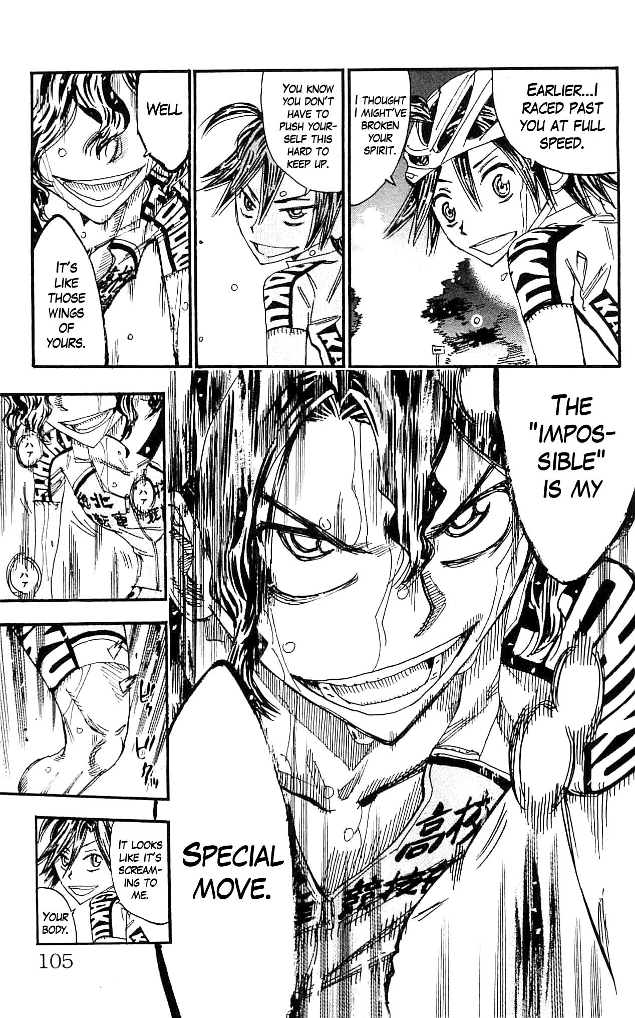 Yowamushi Pedal Chapter 324 page 25 - Chapter 324: Manami's "wings"