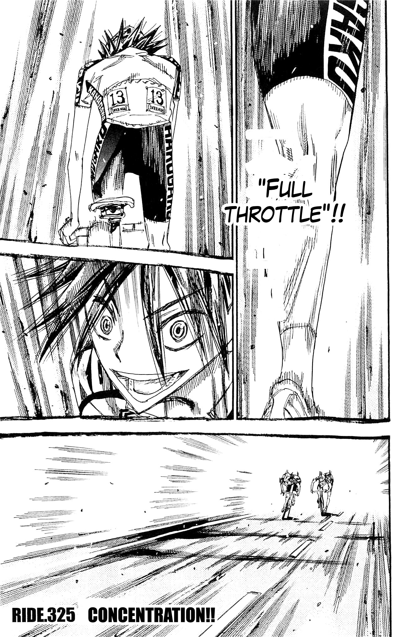 Yowamushi Pedal Chapter 325 page 1 - Chapter 325: Concentration!!
