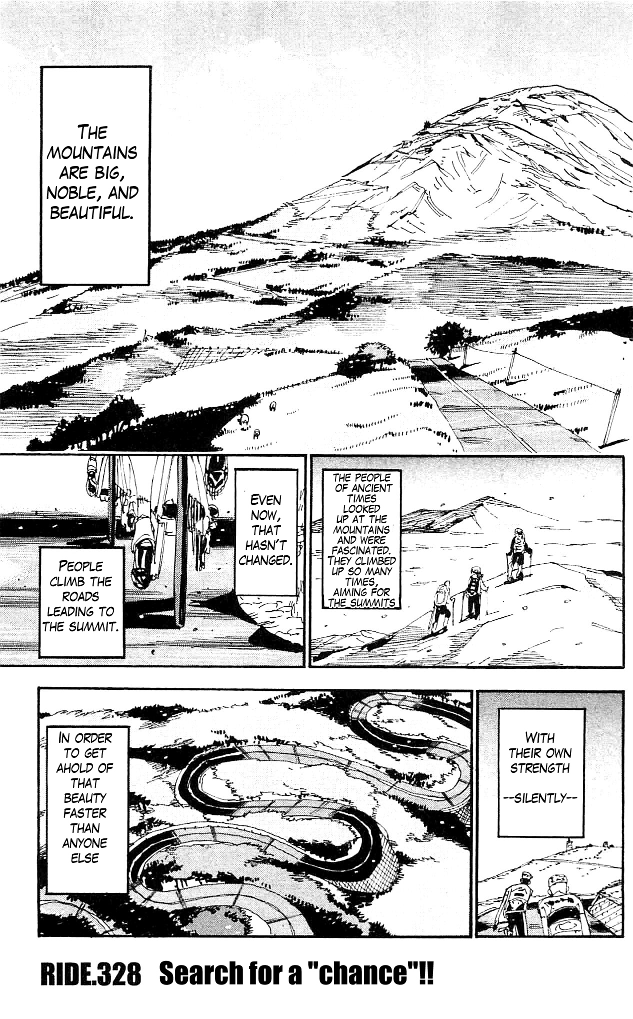 Yowamushi Pedal Chapter 328 page 1 - Chapter 328: Search for a "chance"!!