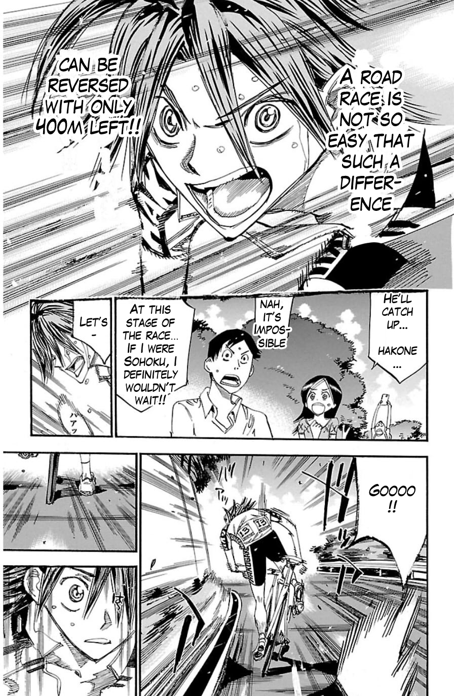 Yowamushi Pedal Chapter 329 page 14 - Chapter 329: 400m to the line
