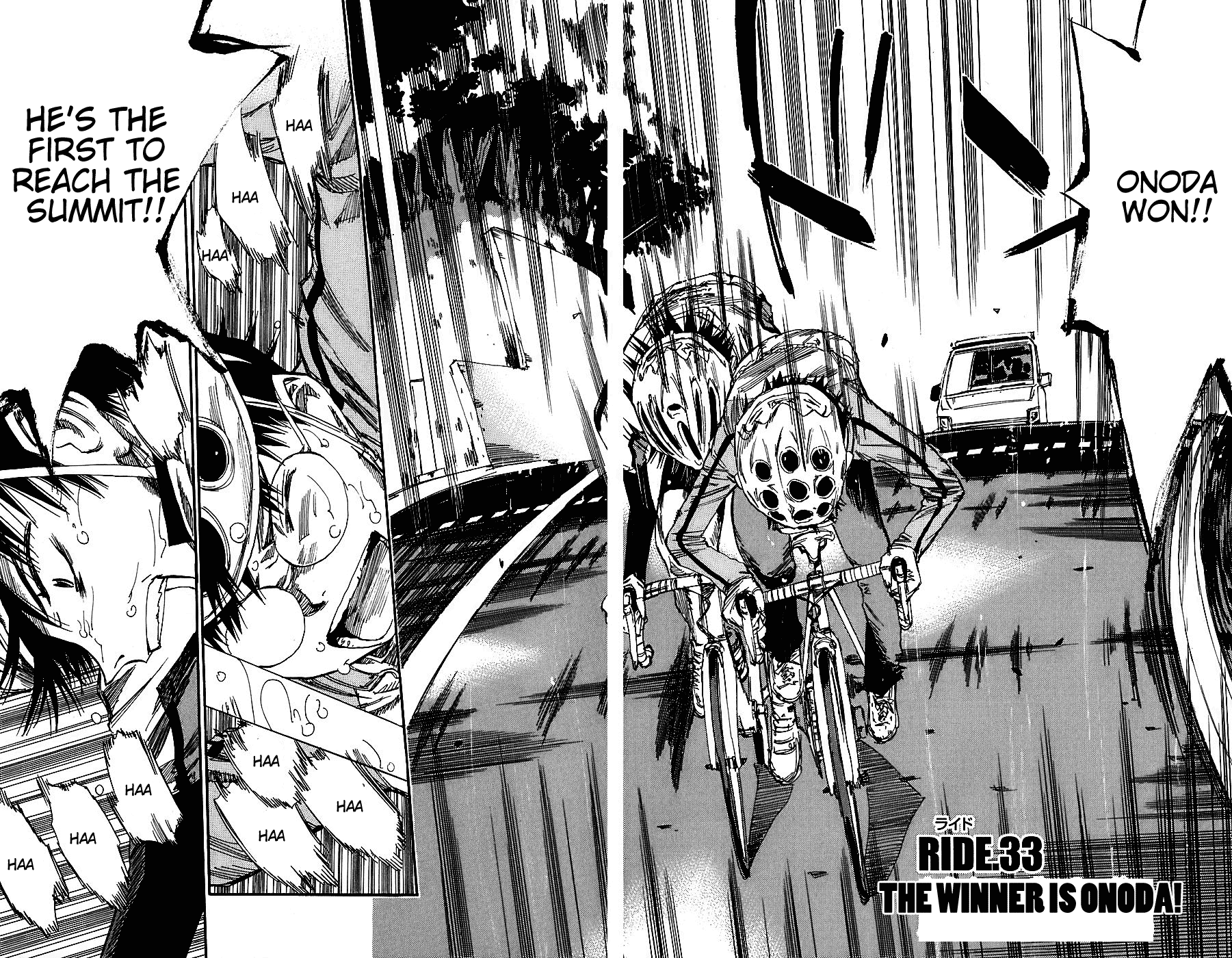 Yowamushi Pedal Chapter 33 page 2 - Chapter 33: The Winner is Onoda!