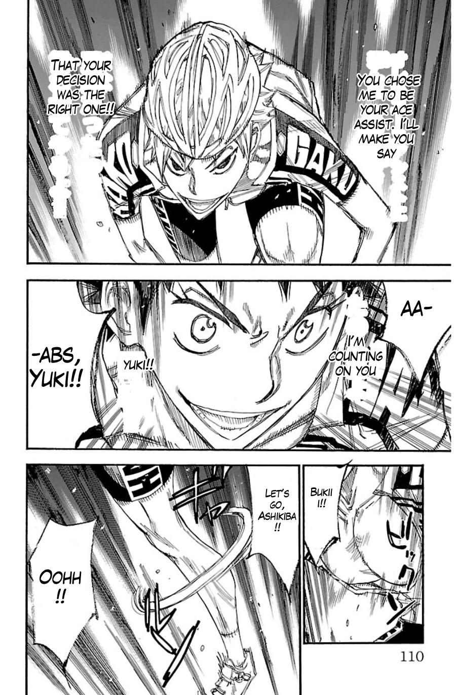Yowamushi Pedal Chapter 333 page 15 - Chapter 333: Hakone gakuen's ace assist