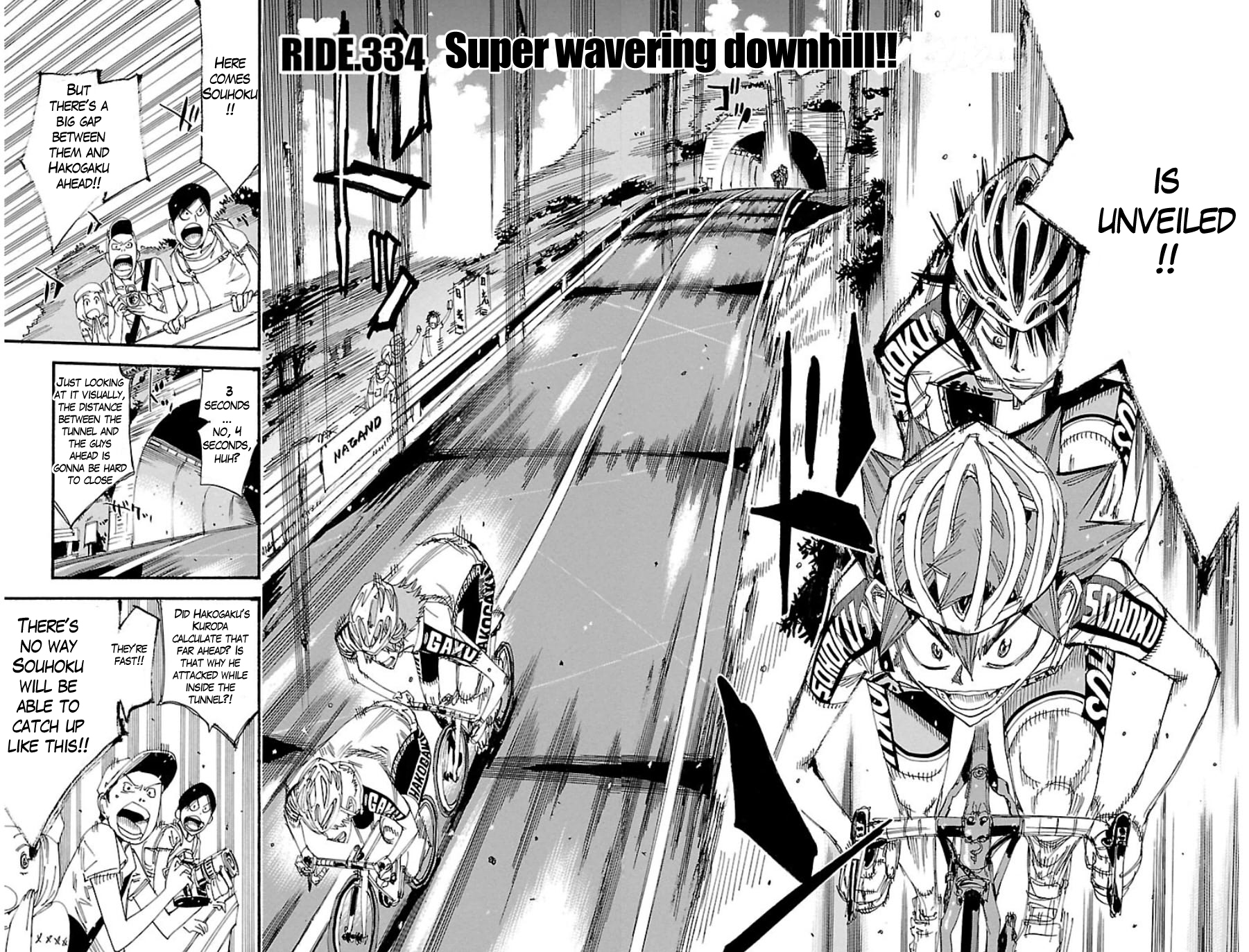 Yowamushi Pedal Chapter 334 page 2 - Chapter 334: Super wavering downhill!!