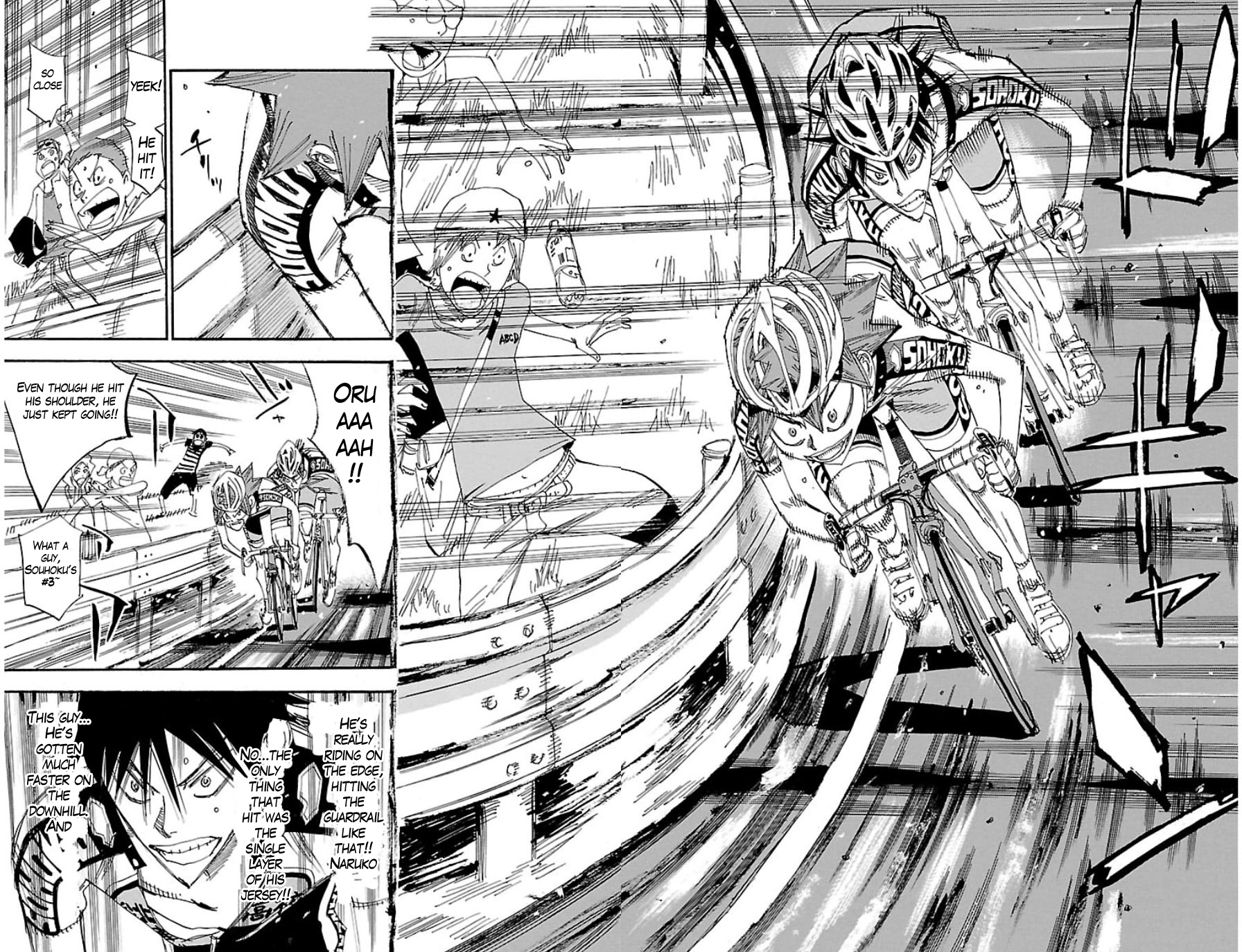 Yowamushi Pedal Chapter 334 page 7 - Chapter 334: Super wavering downhill!!
