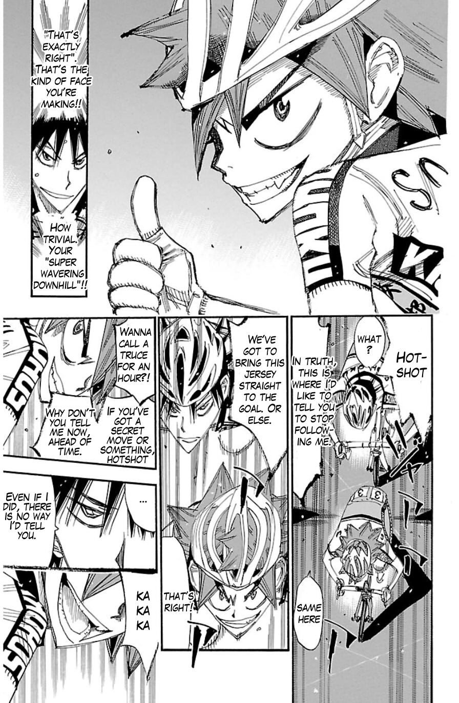 Yowamushi Pedal Chapter 334 page 9 - Chapter 334: Super wavering downhill!!