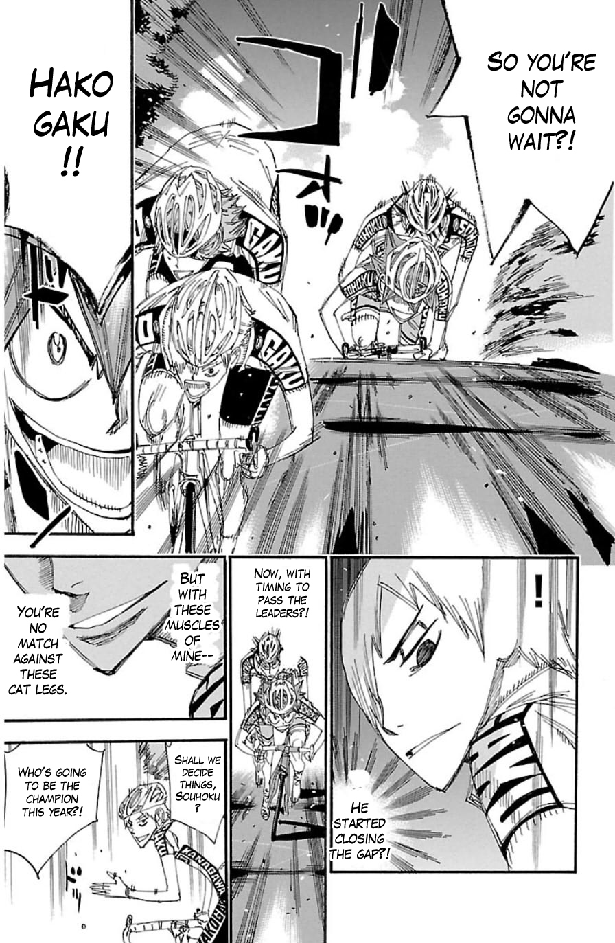 Yowamushi Pedal Chapter 335 page 16 - Chapter 335: Hakone's delivery man