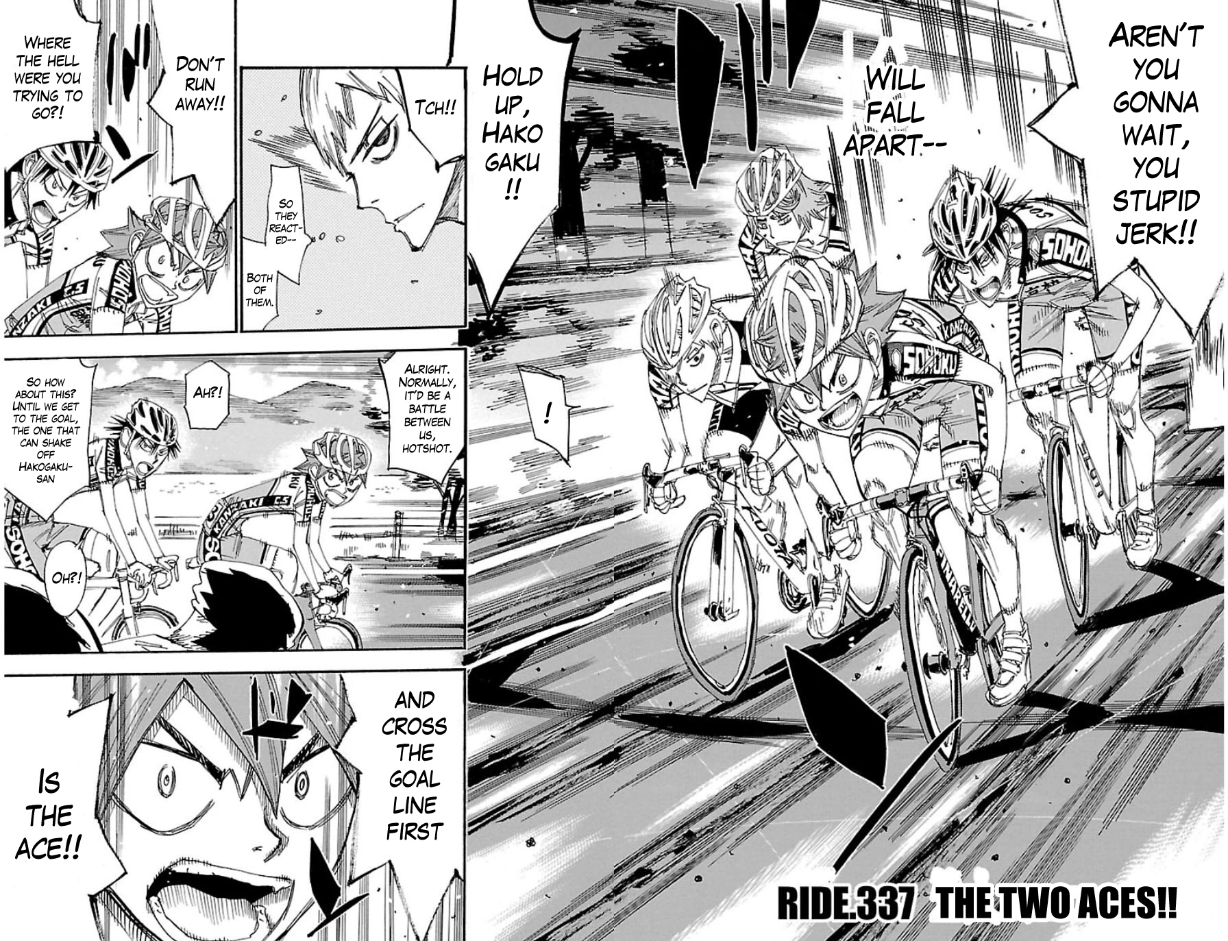 Yowamushi Pedal Chapter 337 page 4 - Chapter 337: The Two Aces!!