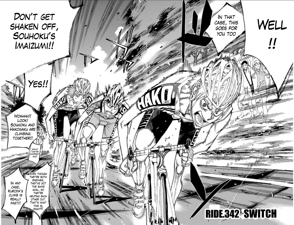 Yowamushi Pedal Chapter 342 page 2 - Chapter 342: Switch