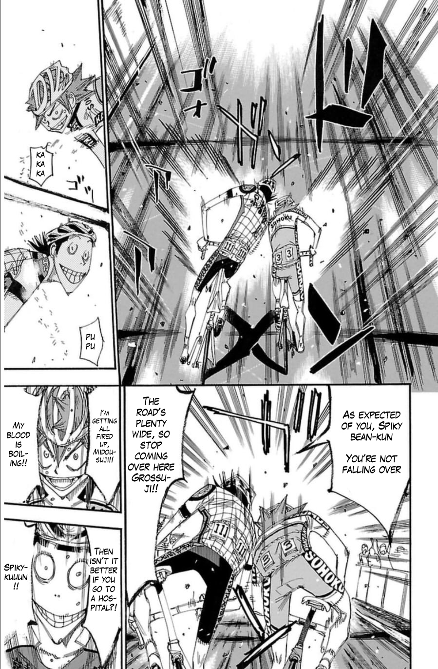 Yowamushi Pedal Chapter 344 page 10 - Chapter 344: Exciting Straight Line!!