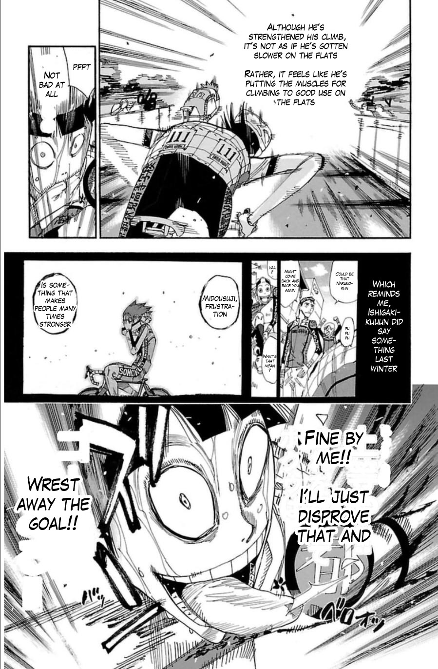Yowamushi Pedal Chapter 344 page 12 - Chapter 344: Exciting Straight Line!!