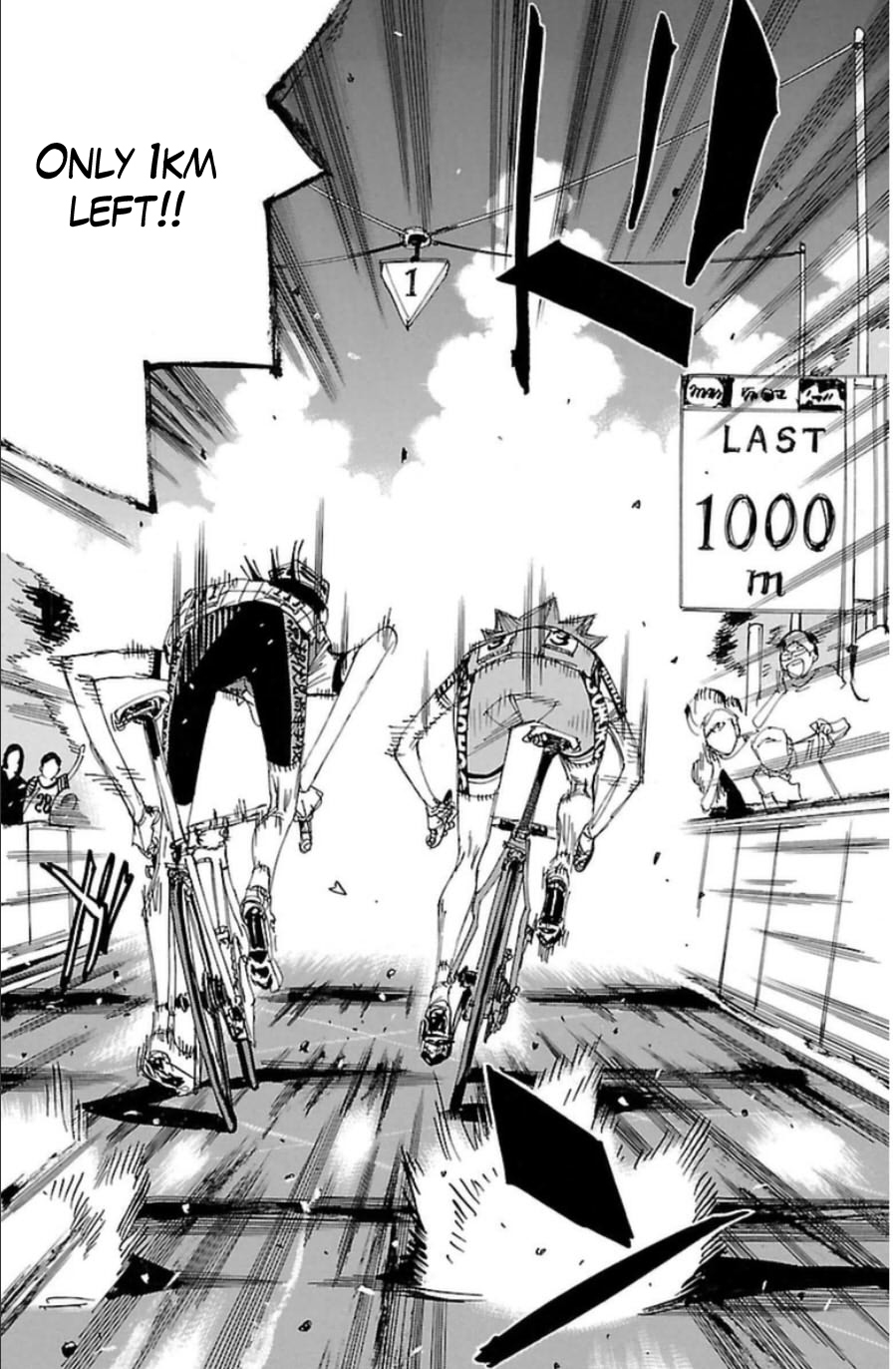 Yowamushi Pedal Chapter 344 page 13 - Chapter 344: Exciting Straight Line!!