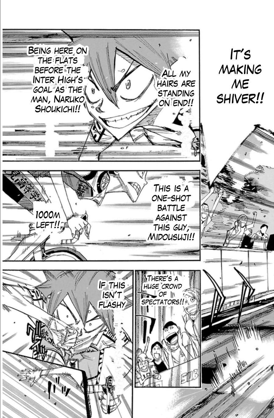 Yowamushi Pedal Chapter 344 page 14 - Chapter 344: Exciting Straight Line!!